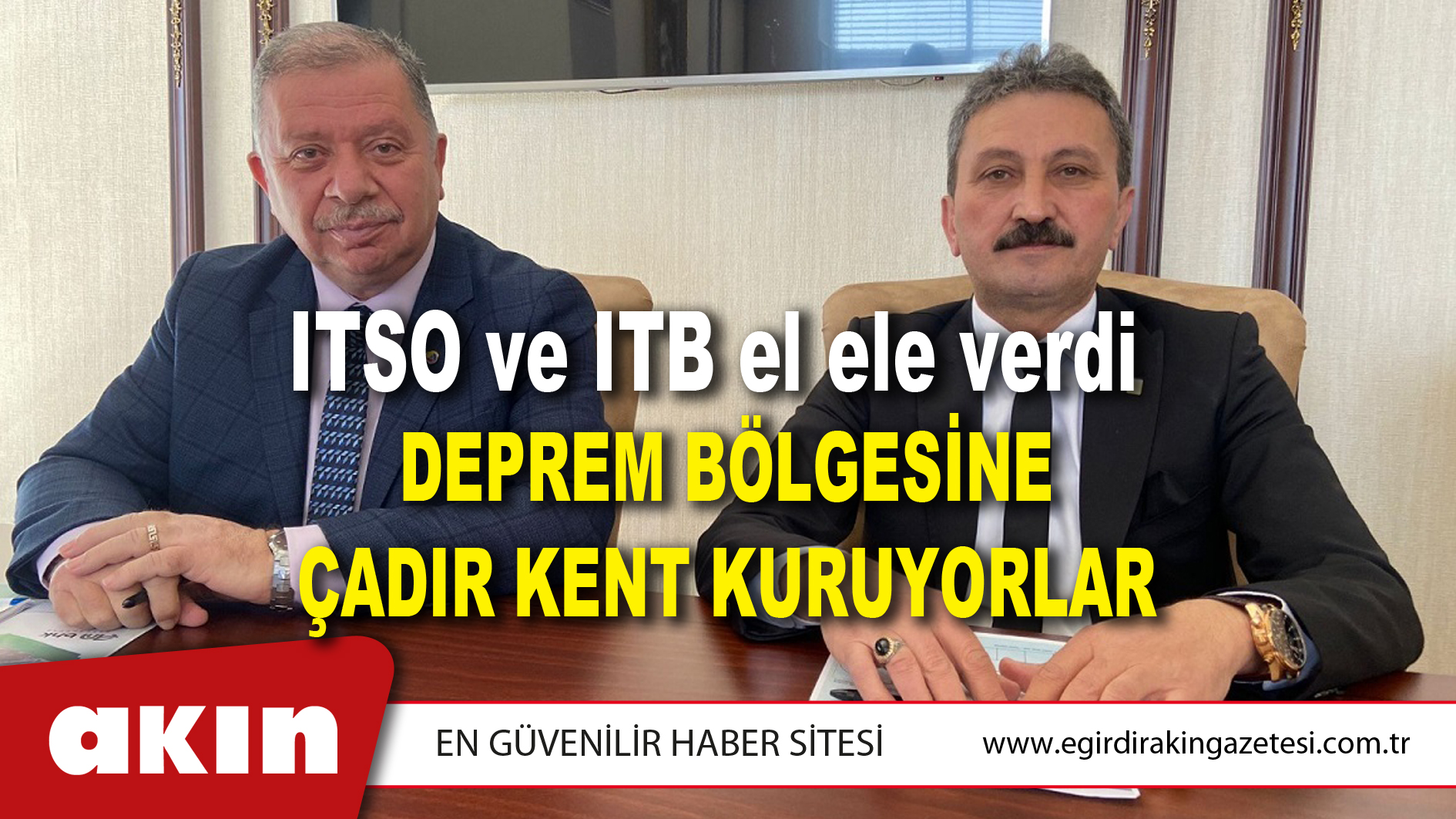 DEPREM BÖLGESİNE ÇADIR KENT KURUYORLAR