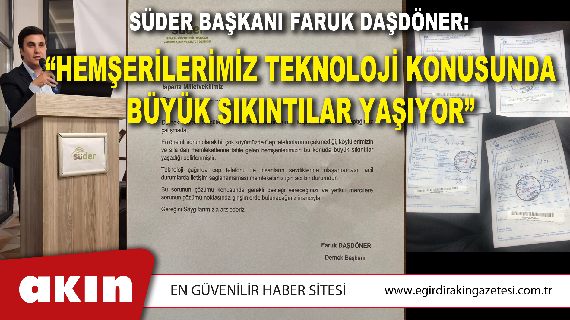 SÜDER Başkanı Faruk Daşdöner: “Hemşerilerimiz Teknoloji Konusunda Büyük Sıkıntılar Yaşıyor”