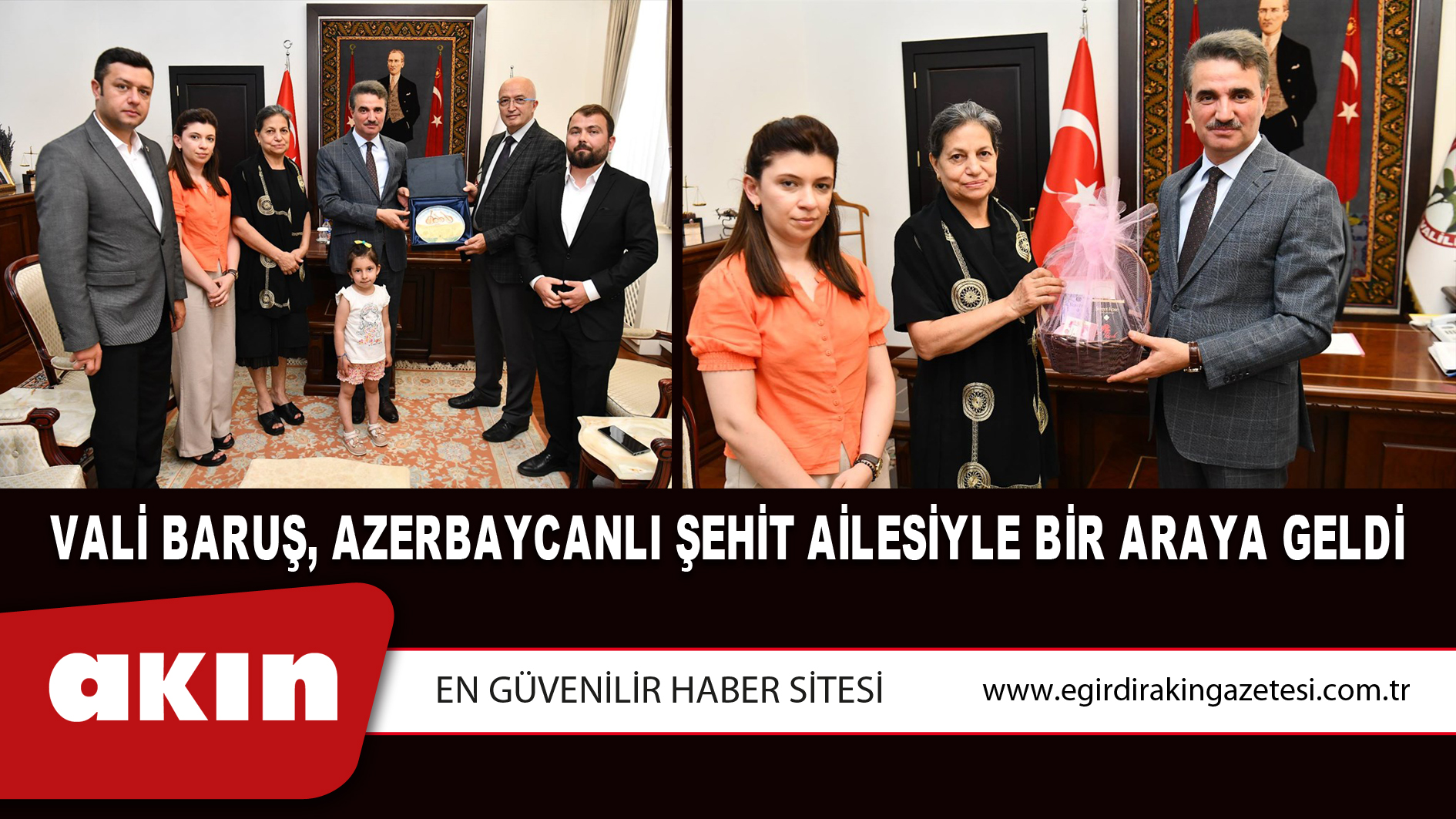 Vali Baruş, Azerbaycanlı Şehit Ailesiyle Bir Araya Geldi