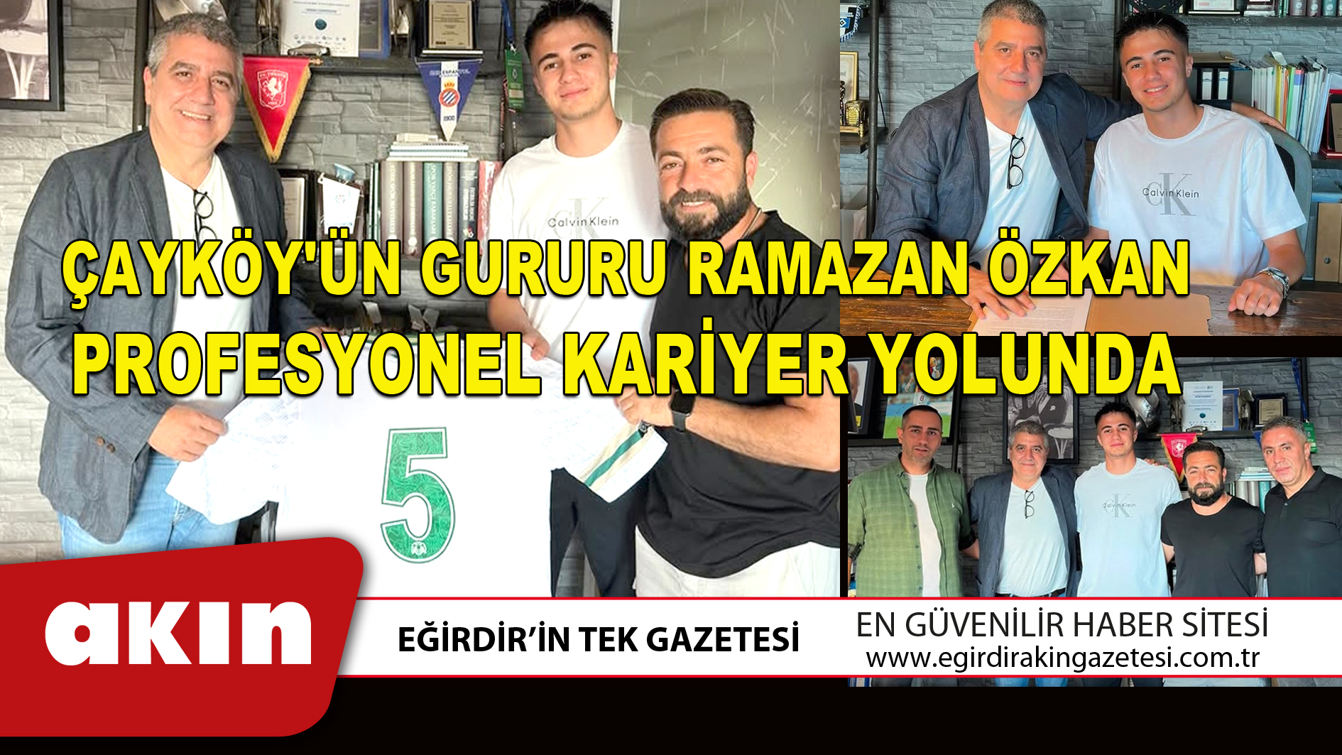 ÇAYKÖY'ÜN GURURU RAMAZAN ÖZKAN PROFESYONEL KARİYER YOLUNDA
