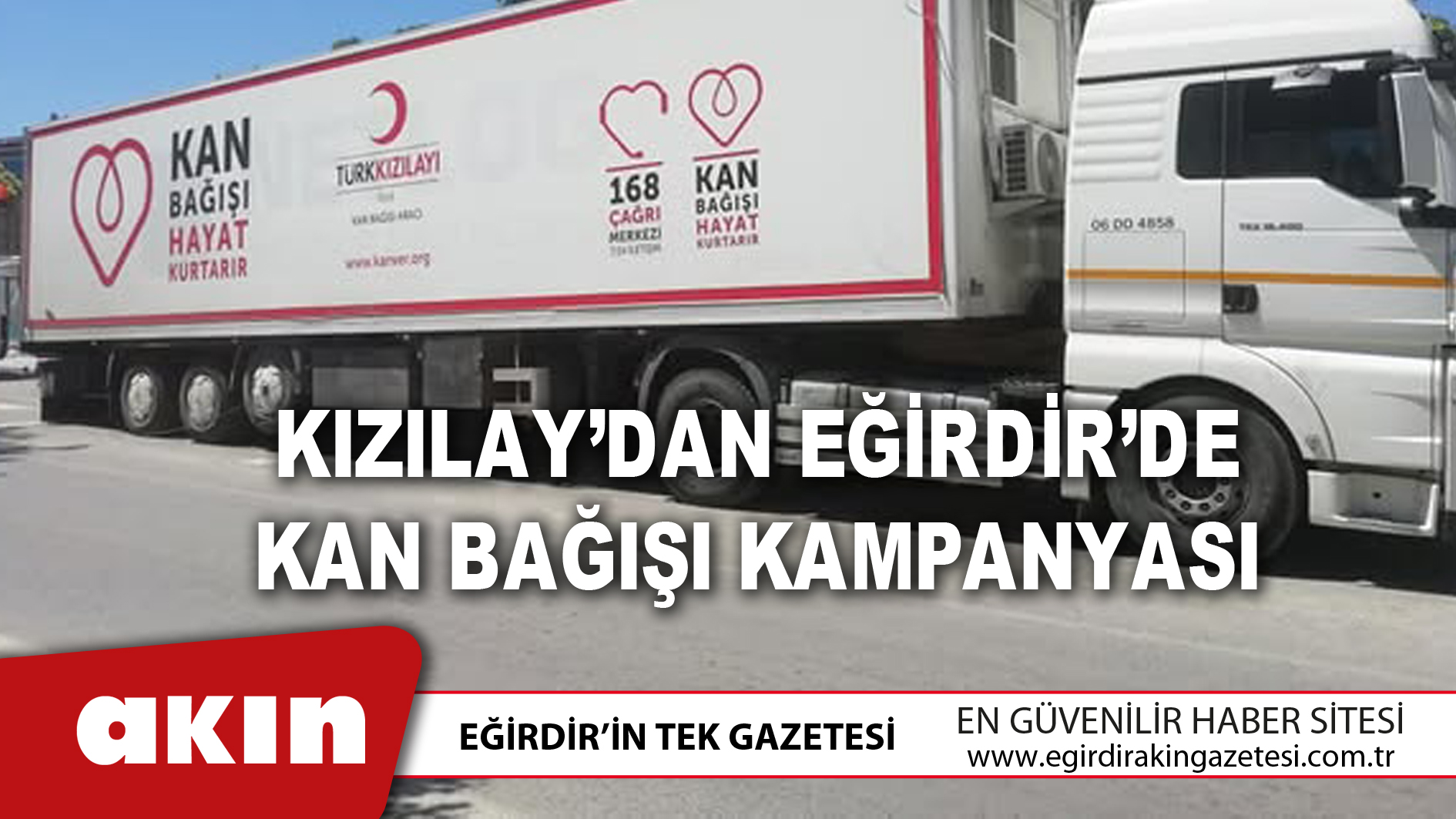 Kızılay’dan Eğirdir’de Kan Bağışı Kampanyası