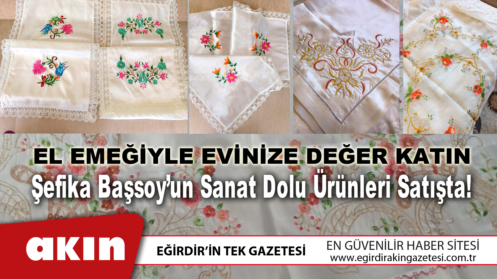 Şefika Başsoy’un Sanat Dolu Ürünleri Satışta!