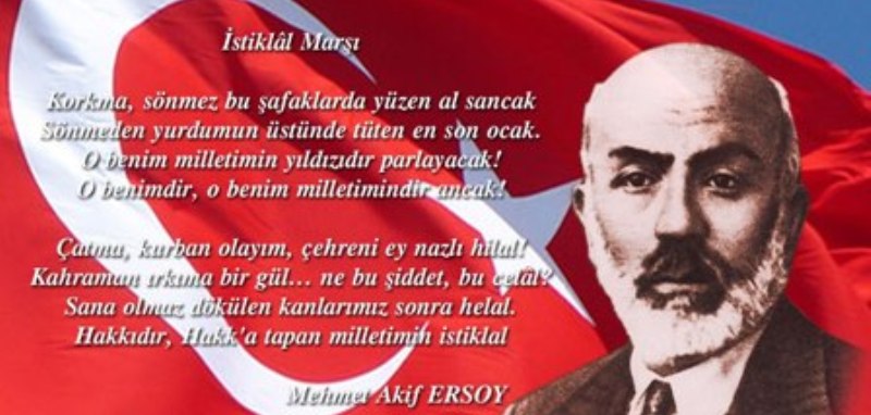 BAĞIMSIZLIK KAHRAMANI MEHMET AKİF ERSOY'U ANIYORUZ...
