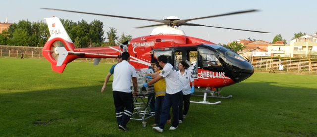 YURTTAŞ BEBEK HAVA AMBULANSIYLA ANKARA'YA SEVK EDİLDİ