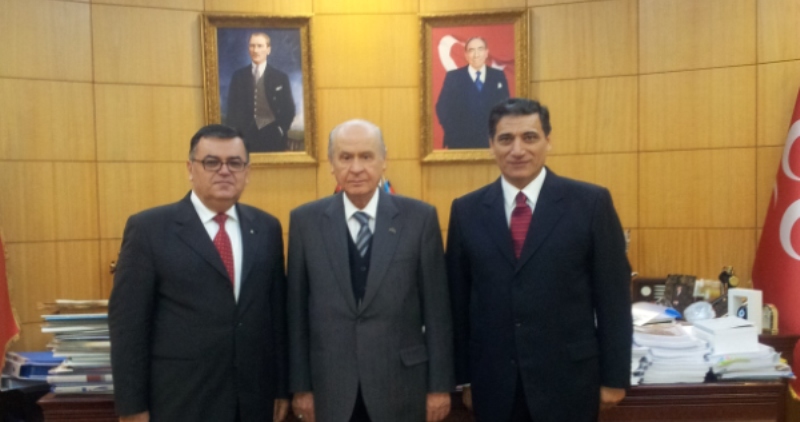 OKUTAN VE BIÇAKLI, BAHÇELİ'Yİ ZİYARET ETTİ