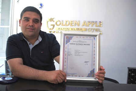 eğirdir haber,akın gazetesi,egirdir haberler,son dakika,GOLDEN APPLE OTEL 2 YILDIZ&#39;A HAK KAZANDI