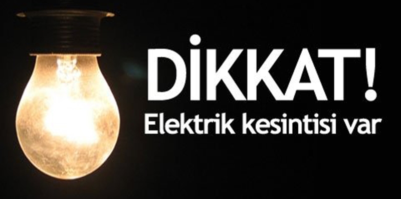Pazartesi günü Altınkum'da Elektrik Kesintisi Yapılacak