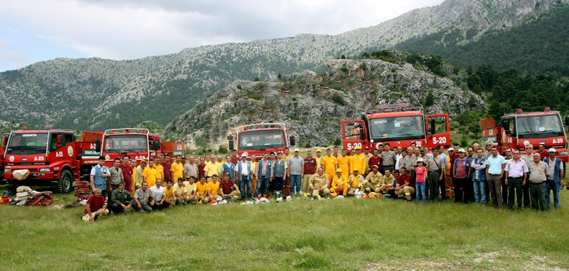 Eğirdir'de orman yangınları tatbikatı yapıldı