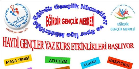 YAZ KURSLARI BAŞLIYOR