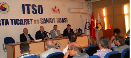 Isparta Milletvekili Süreyya Sadi Bilgiç, ITSO Meclisi'nde işadamları ile buluştu