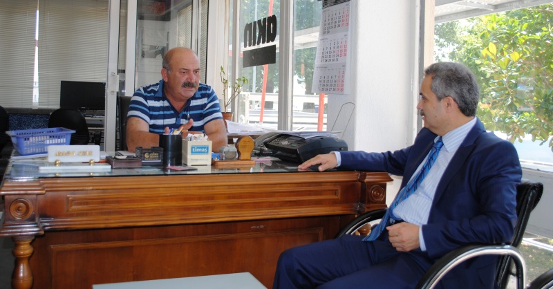 Kaymakam Yılmaz'dan Gazetemize veda ziyareti