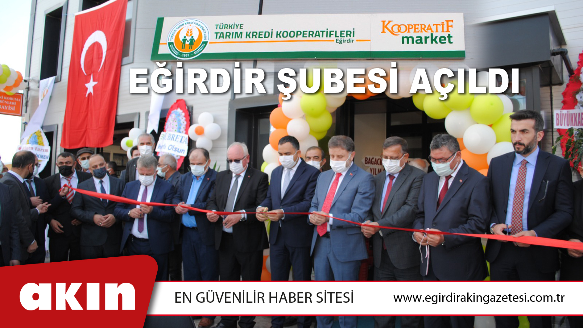 Türkiye Tarım Kredi Kooperatifleri  Kooperatif Market Eğirdir Şubesi Açıldı