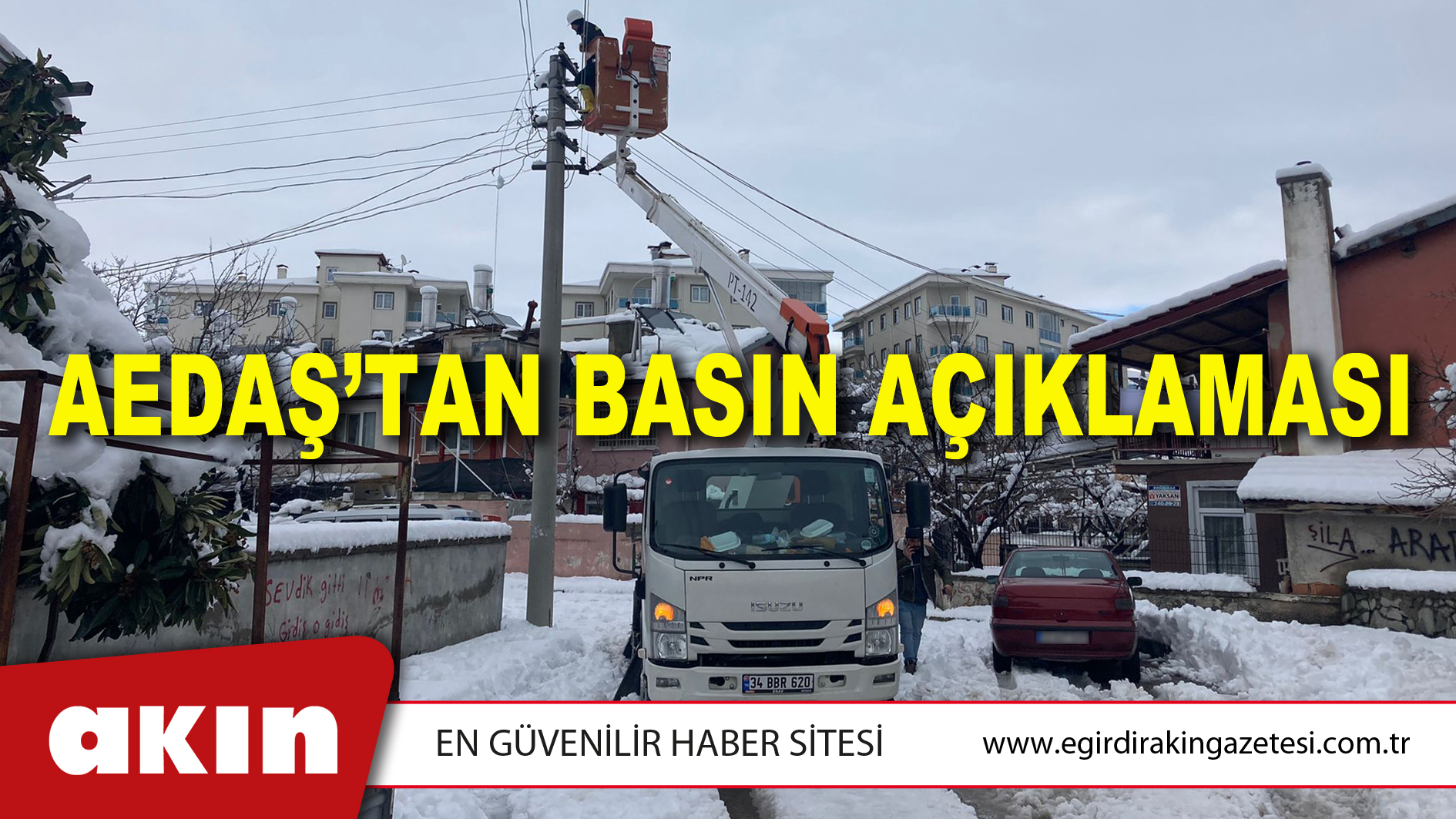 AEDAŞ’TAN BASIN AÇIKLAMASI