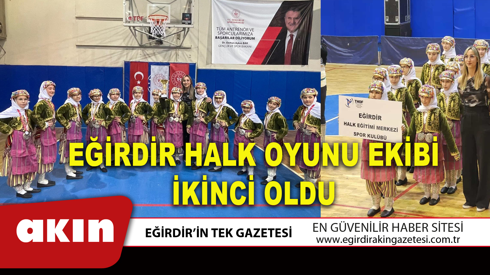 EĞİRDİR HALK OYUNU EKİBİ İKİNCİ OLDU