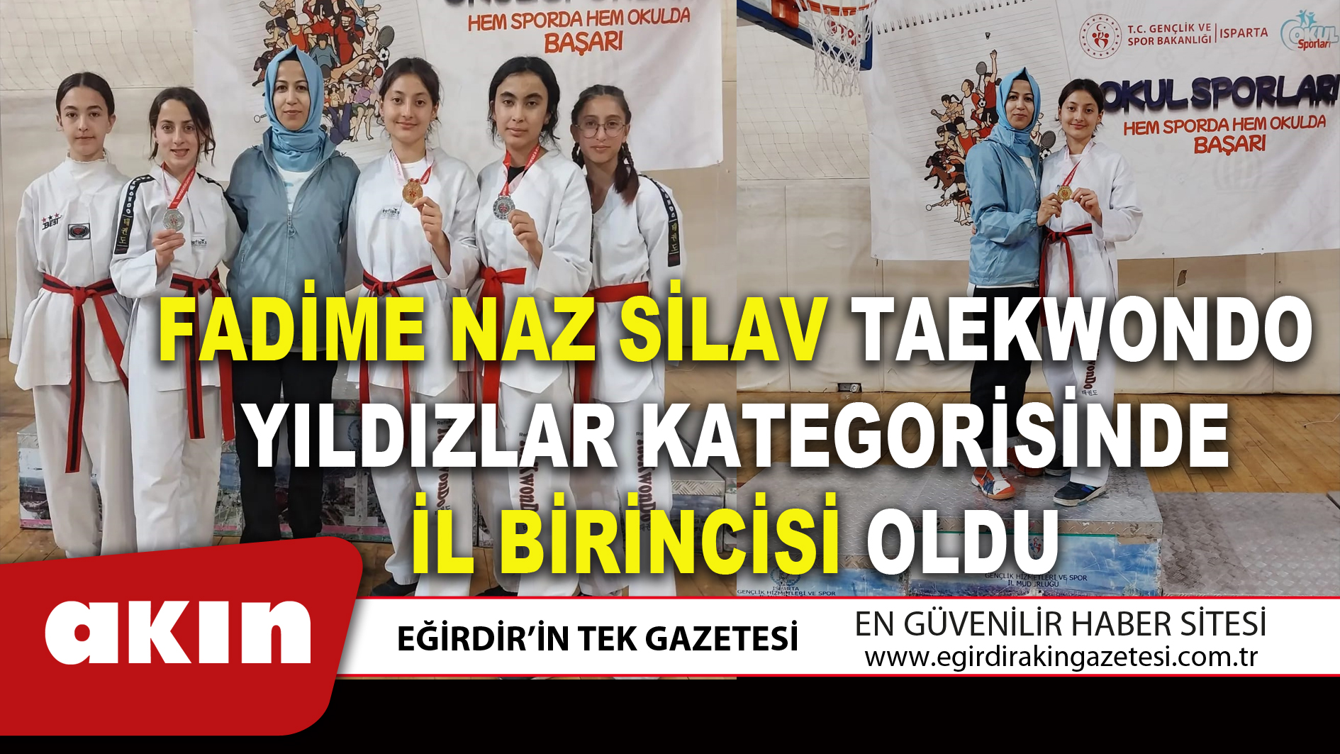 FADİME NAZ SİLAV TAEKWONDO YILDIZLAR KATEGORİSİNDE İL BİRİNCİSİ OLDU