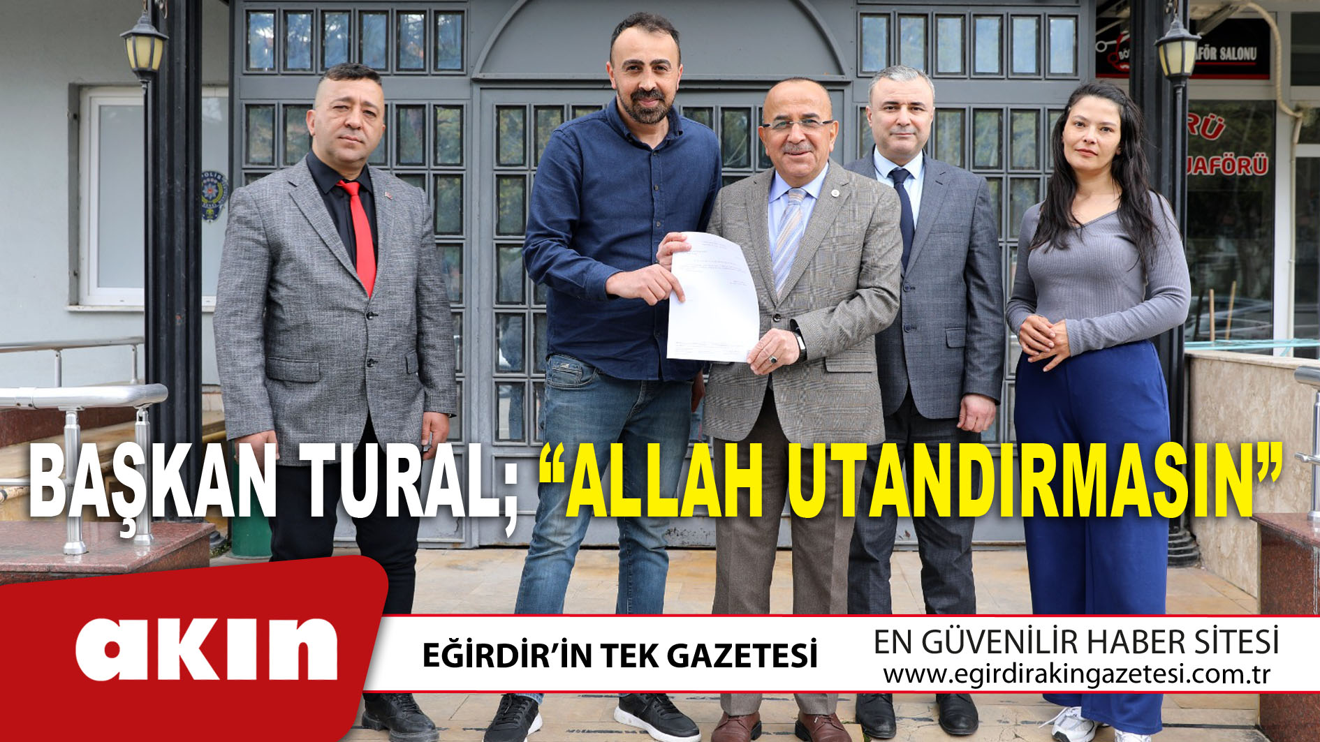 eğirdir haber,akın gazetesi,egirdir haberler,son dakika,Başkan Tural mazbatasını alarak göreve başladı 