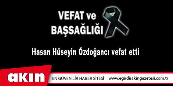VEFAT ve BAŞSAĞLIĞI