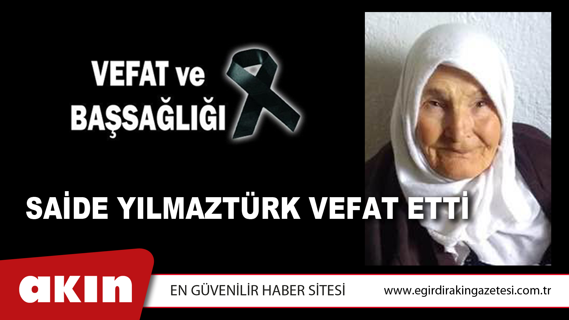 VEFAT VE BAŞSAĞLIĞI