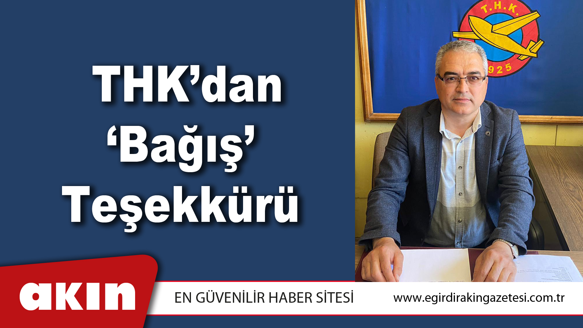 THK’dan ‘Bağış’ Teşekkürü