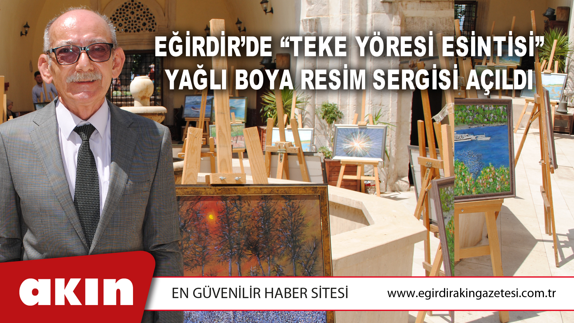 EĞİRDİR’DE “TEKE YÖRESİ ESİNTİSİ” YAĞLI BOYA RESİM SERGİSİ AÇILDI