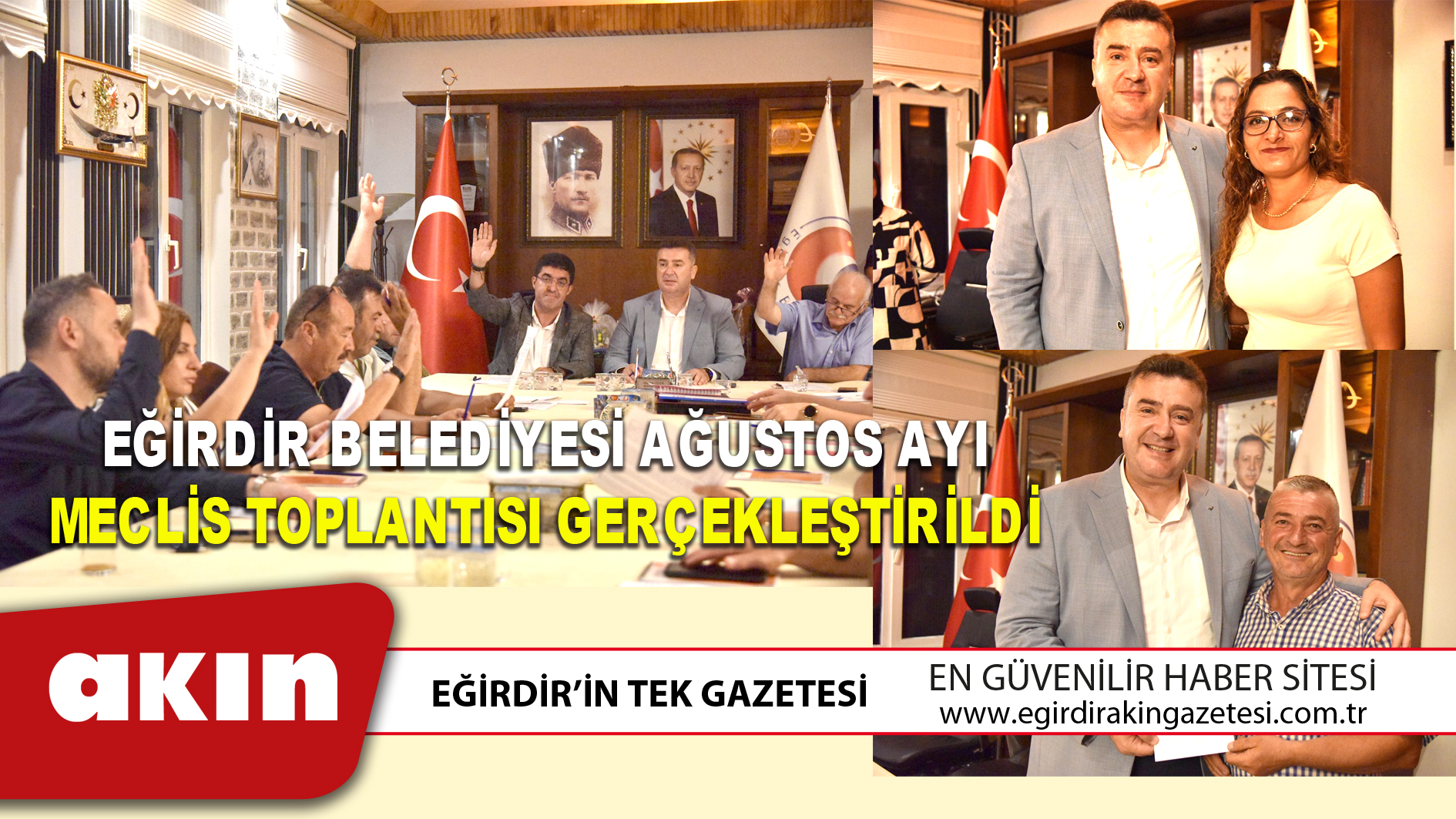 EĞİRDİR BELEDİYESİ AĞUSTOS AYI MECLİS TOPLANTISI GERÇEKLEŞTİRİLDİ