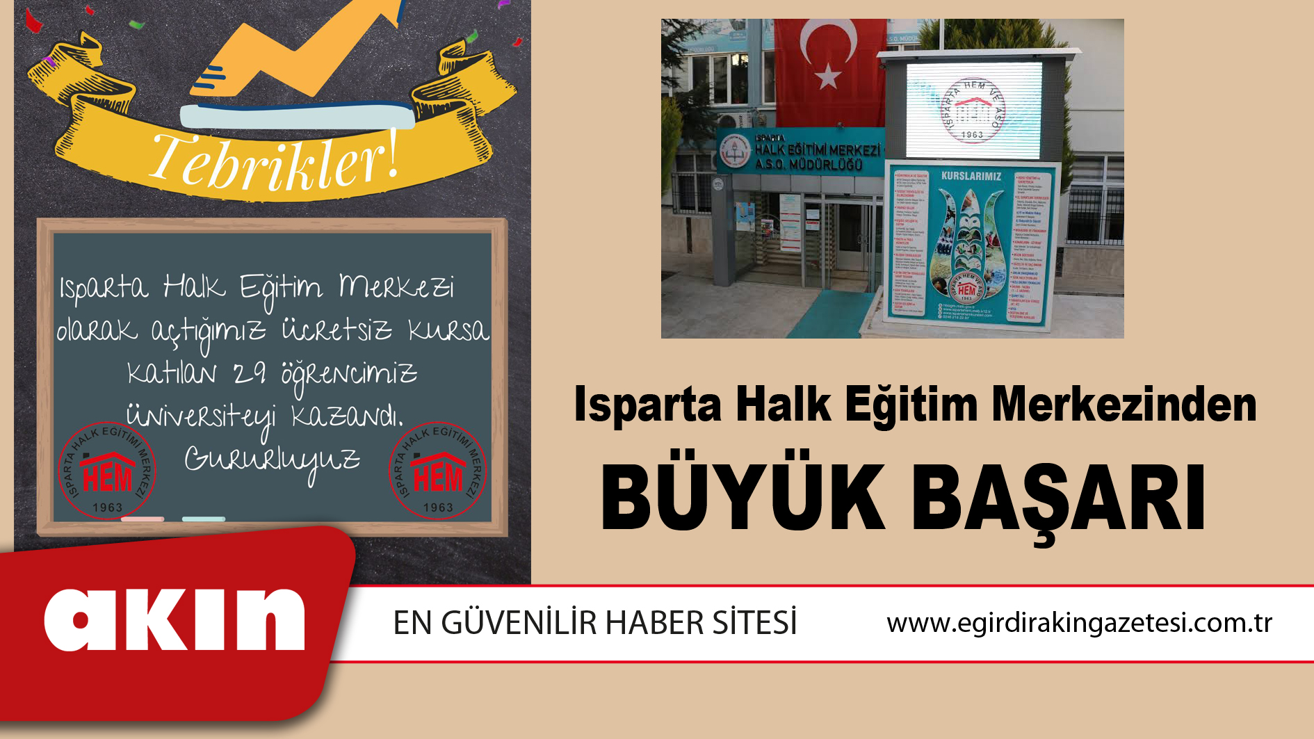 Isparta Halk Eğitim Merkezinden Büyük Başarı 