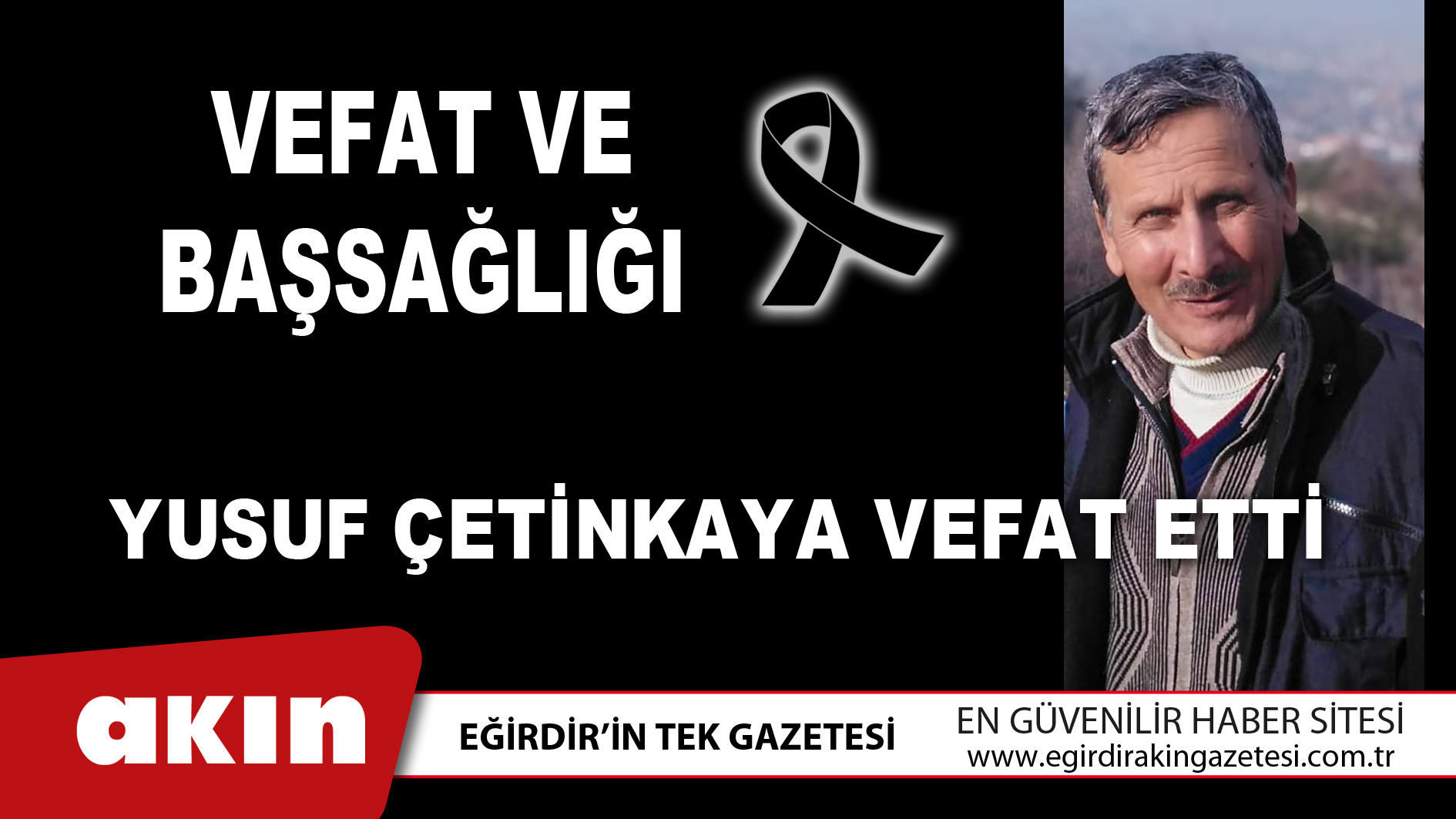 Yusuf Çetinkaya Vefat Etti