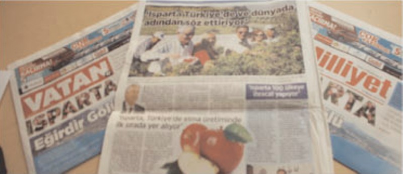 Milliyet ve Vatan'da Isparta tanıtımı