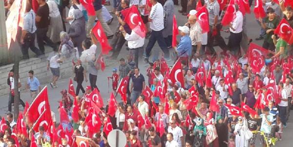 ISPARTA'DA TERÖRE LANET YÜRÜYÜŞÜ