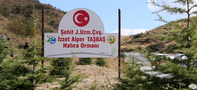 Şehit Uzm. Çvş. İzzet Alper Taşbaş adına Hatıra Ormanı Yapıldı