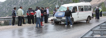 MİSKİNLER'DE KAZA...