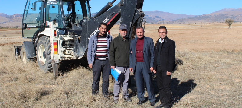 ŞARKİKARAAĞAÇ SU PROJESİNDE İLK KAZMA VURULDU
