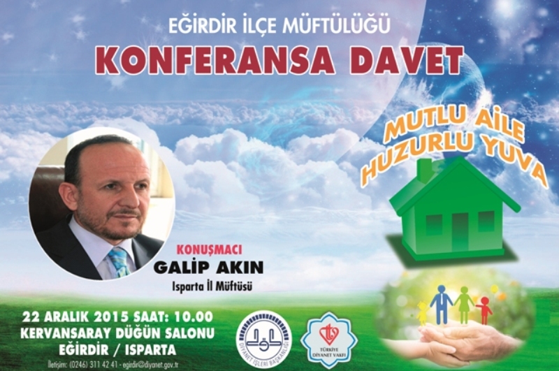 EĞİRDİR MÜFTÜLÜĞÜ'NDEN KONFERANS