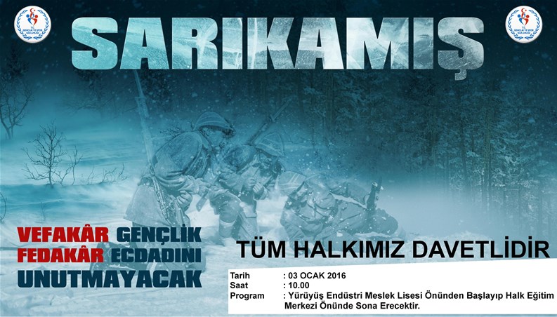 Isparta Sarıkamış Şehitleri İçin Yürüyecek