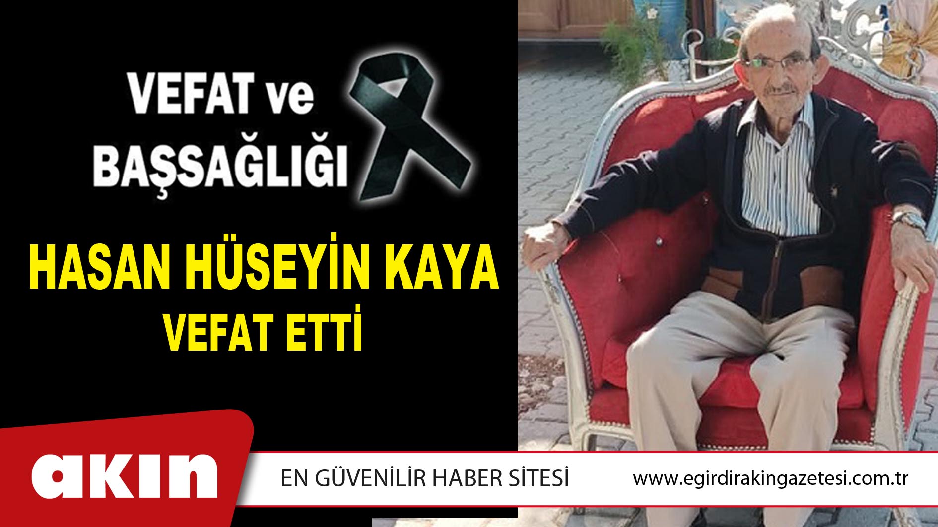 Hasan Hüseyin Kaya Vefat Etti