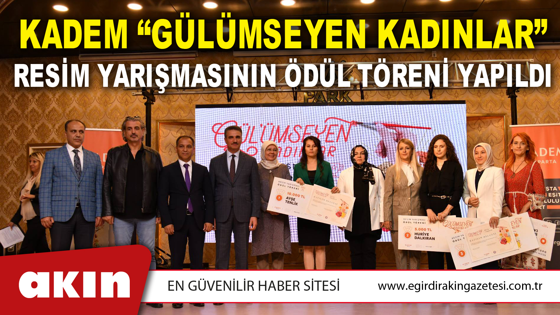 KADEM “GÜLÜMSEYEN KADINLAR” RESİM YARIŞMASININ ÖDÜL TÖRENİ YAPILDI