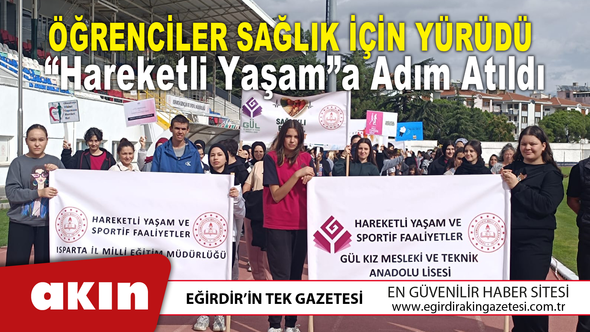 Öğrenciler Sağlık İçin Yürüdü