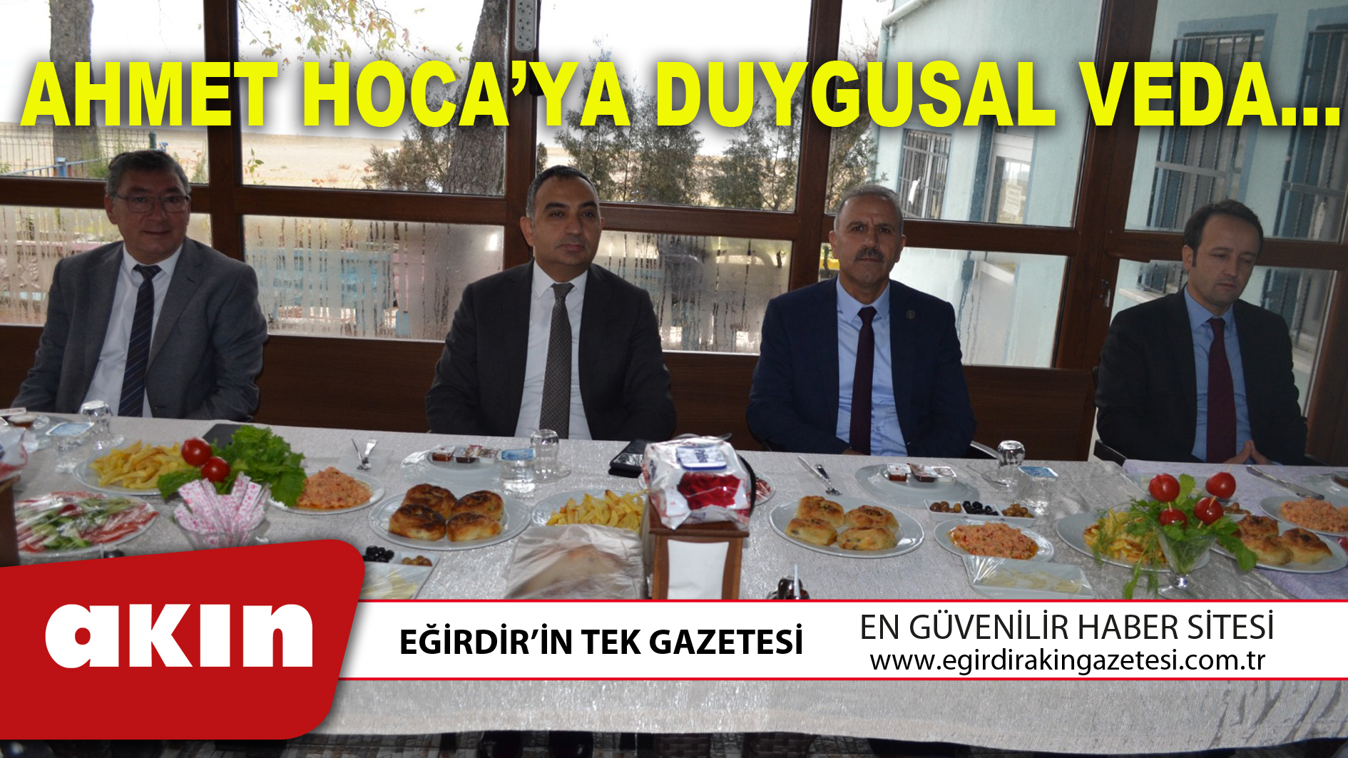 AHMET HOCA’YA DUYGUSAL VEDA…