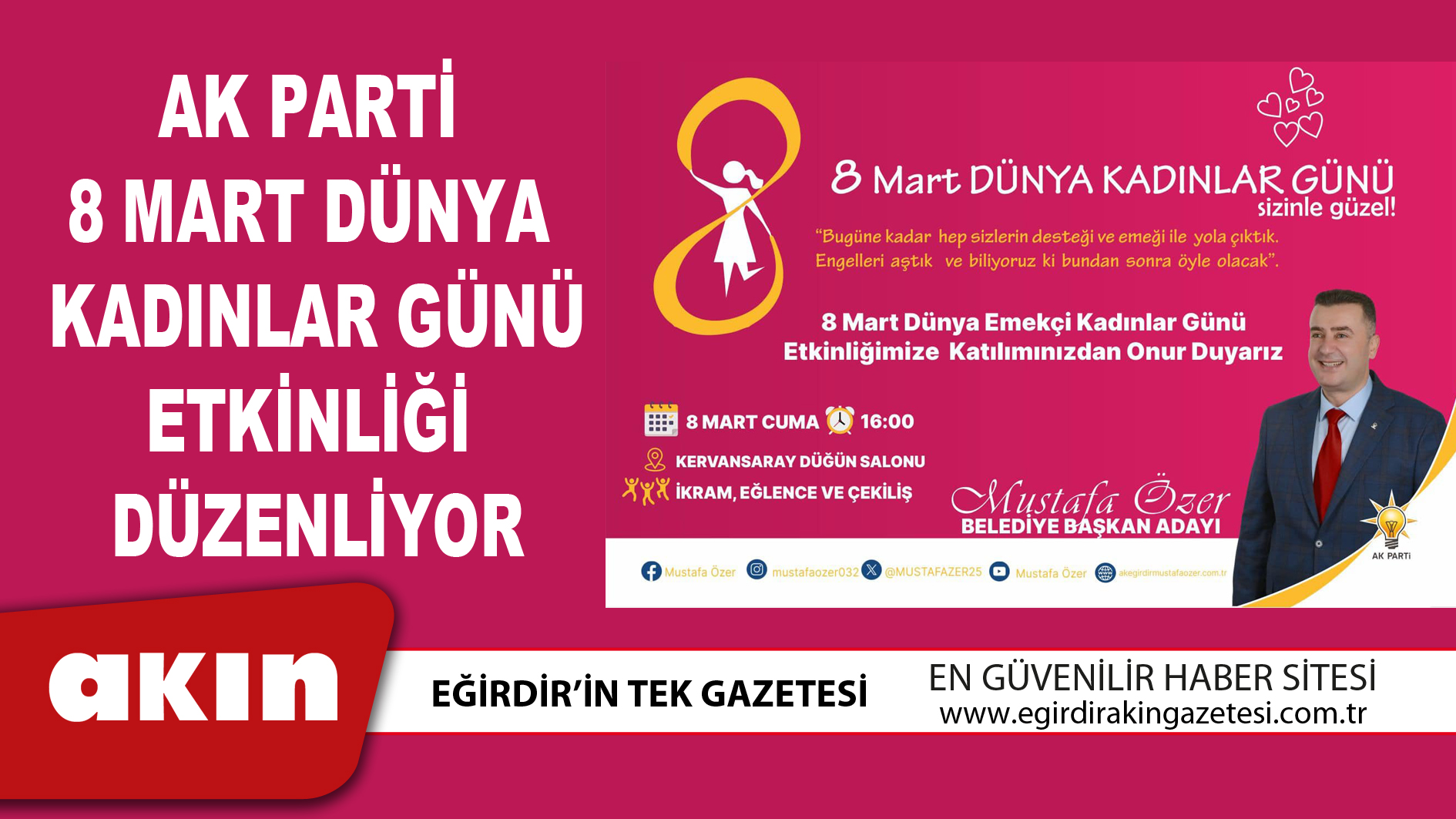 Ak Parti 8 Mart Dünya Kadınlar Günü Etkinliği Düzenliyor