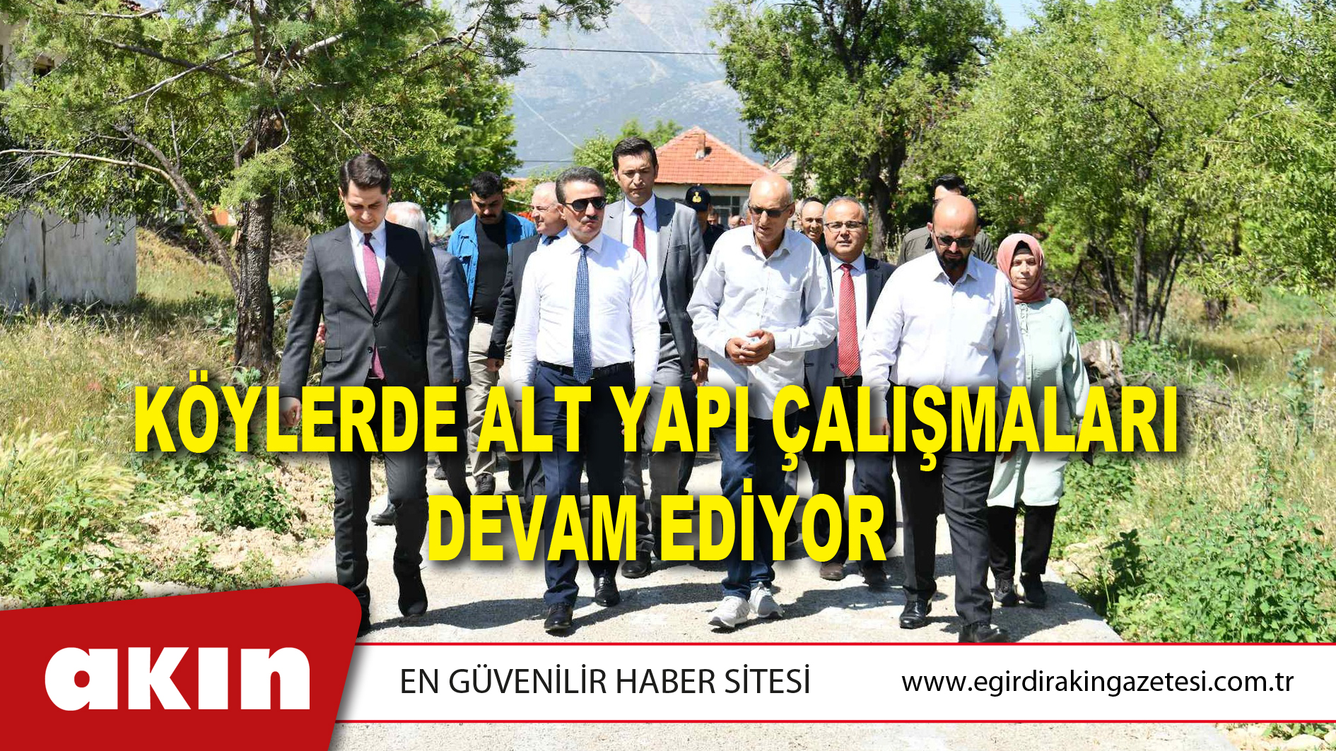 Köylerde Alt Yapı Çalışmaları Devam Ediyor