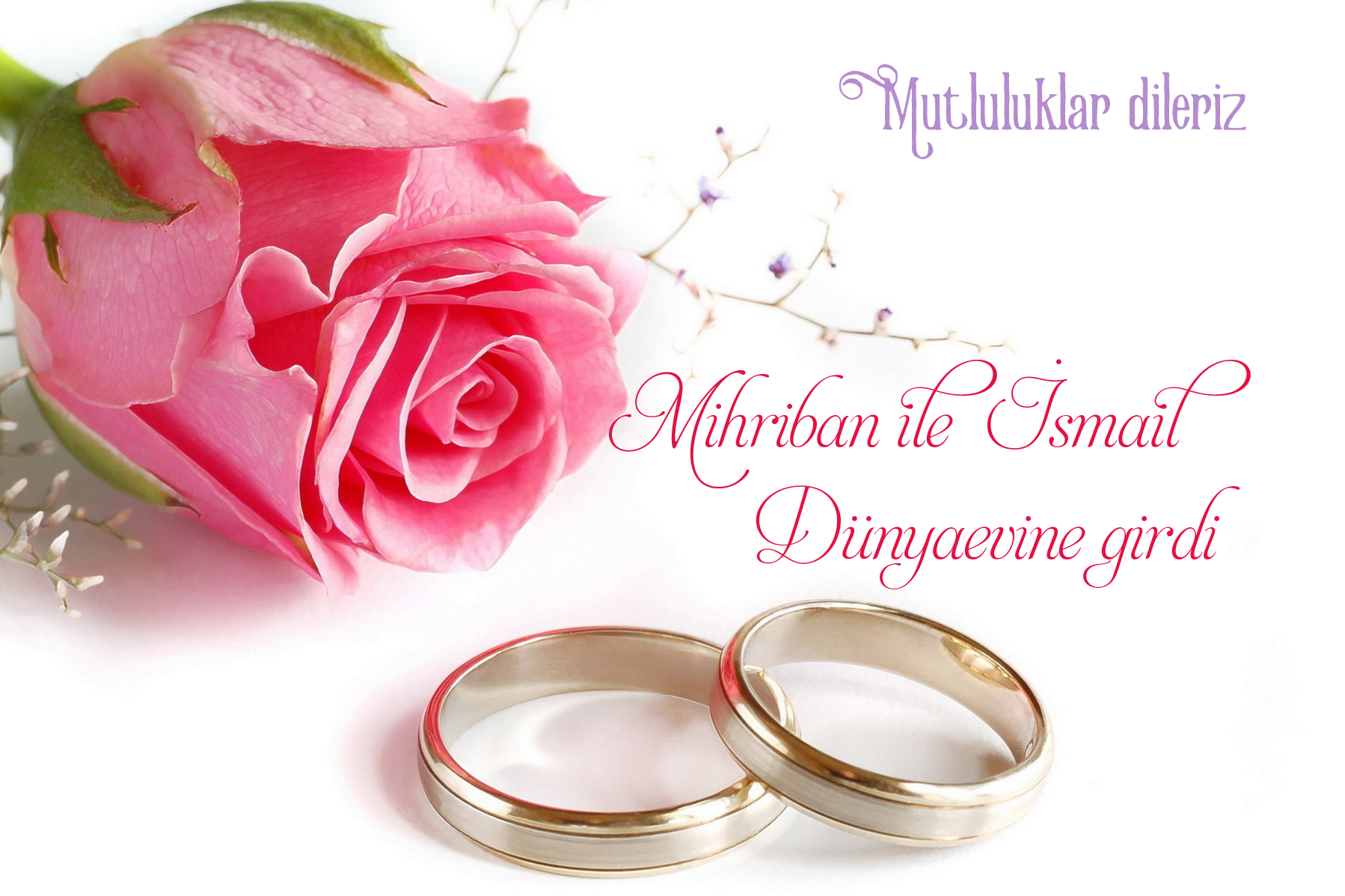Mihriban ile İsmail Dünyaevine girdi