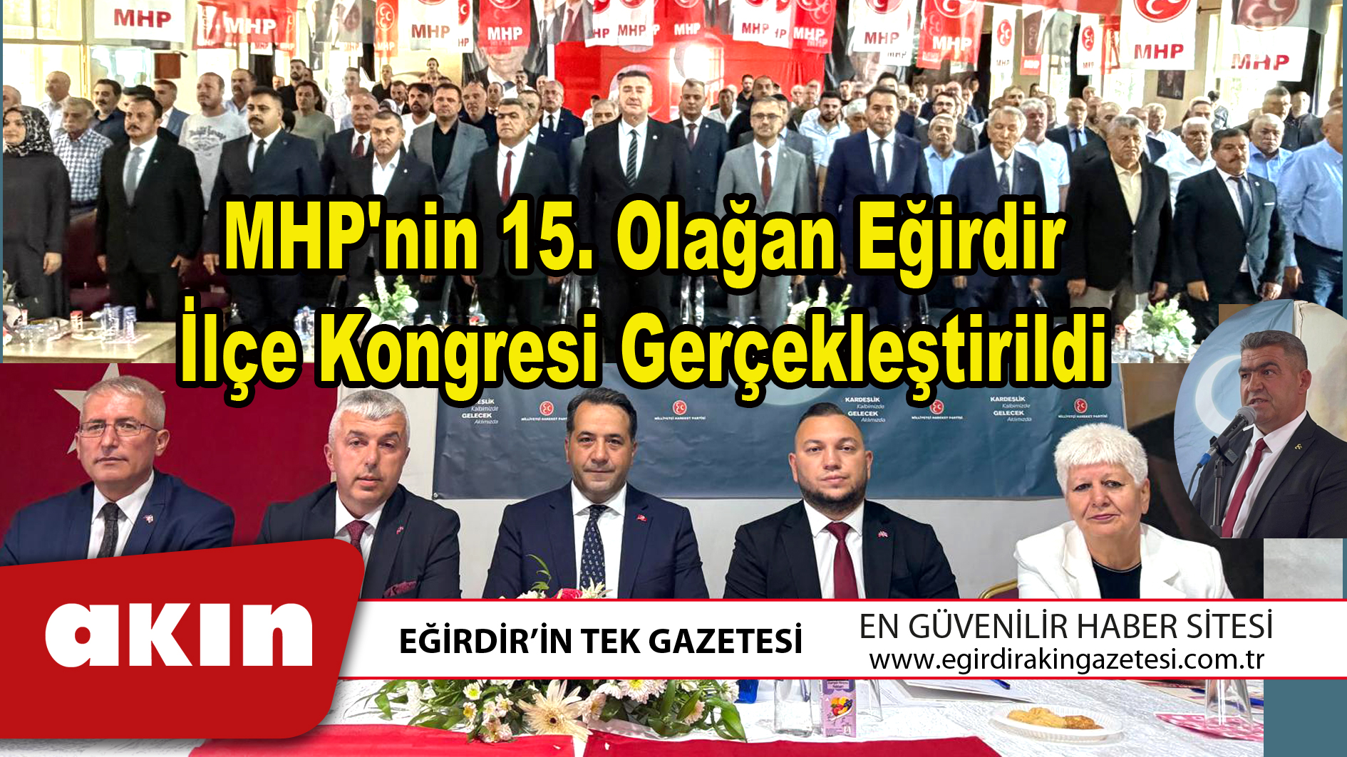 MHP'nin 15. Olağan Eğirdir İlçe Kongresi Gerçekleştirildi