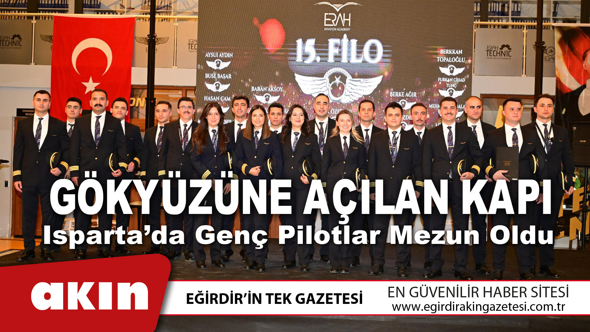Isparta’da Genç Pilotlar Mezun Oldu