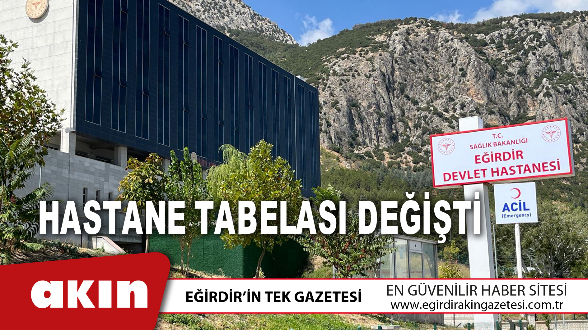 Hastane Tabelası Değişti