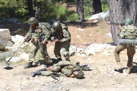 Eğirdir'de Nefes Kesen Tatbikat
