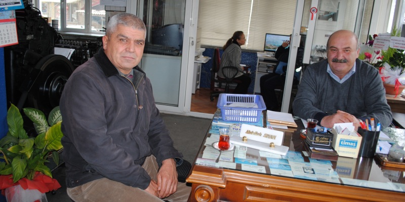 Durmuş Tunçbilek'ten Gazetemize Hayırlı Olsun Ziyareti