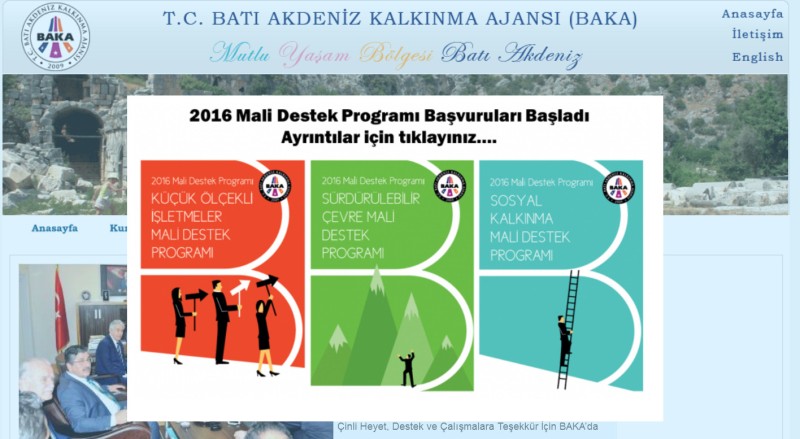BAKA'dan 2016'da 3 yeni alanda mali destek