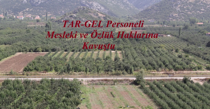 TAR-GEL Personeli Mesleki ve Özlük Haklarına Kavuştu