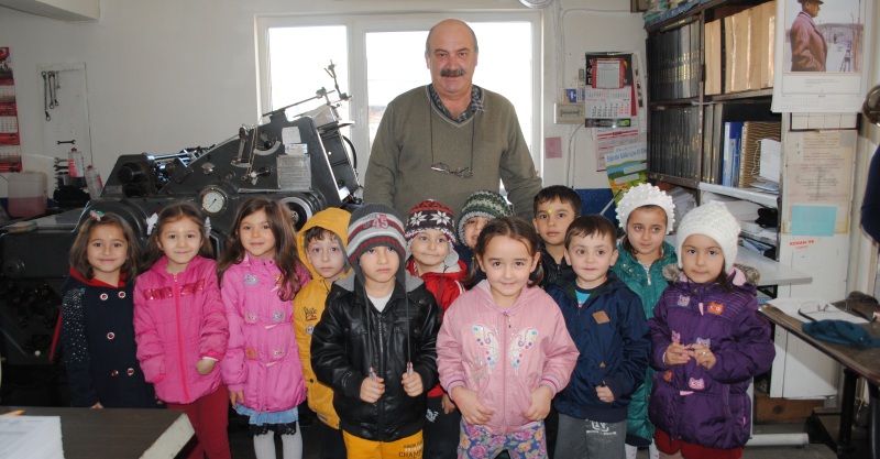 Minik Öğrencilerden Matbaamıza Ziyaret