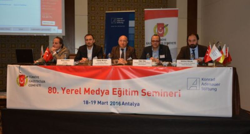TGC-KAS 80. Yerel Gazetecilik Semineri Antalya'da başladı